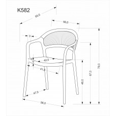 Dārza krēsls K-582